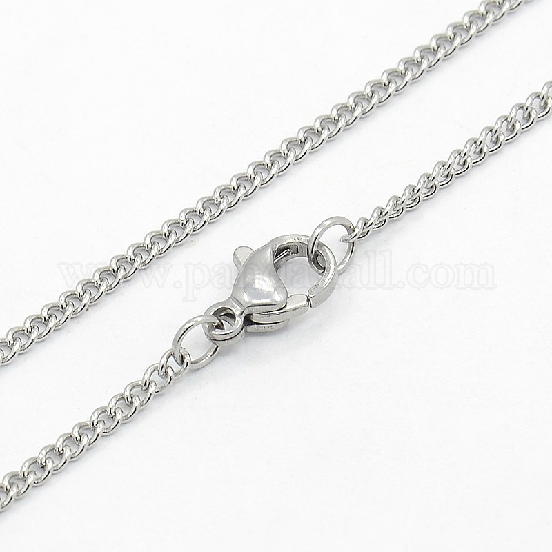 Chaîne En Acier Inoxydable 1,5 Mm X 6 M - Avec 2 Boucles Plates - Pour Suspension, Fixation, Sécurisation