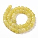 Natürliche Zitronen Jade Perlen Stränge G-G990-C06-3