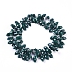 Imitation jade opaque couleur unie perles de verre brins EGLA-L020-NB-O17-3