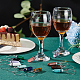 Benecreat fai da te kit per la creazione di ciondoli per bicchieri di vino con proiettili di pietre preziose miste DIY-BC0009-83-5