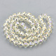 Chapelets de perles en verre électroplaqué EGLA-T010-01I-2