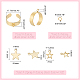 Unicraftale DIY Star Charm Cuff Ring Making Kit STAS-UN0051-40-3
