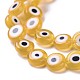 Chapelets de perles rondes de chalumeau manuelles de mauvais œil X1-LAMP-L058-8mm-01-5