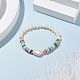 Bracelet extensible en perles naturelles avec perles heishi BJEW-TA00061-2