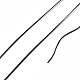 400mの平らな弾性クリスタルストリング  弾性ビーズ糸  ストレッチブレスレット作り用  ブラック  0.2mm  1 mm幅  約446.81ヤード（400m）/ロール NWIR-F011-03J-3