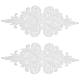 Apliques de abalorios de cuentas de vidrio con patrón de flores DIY-WH0297-44A-1