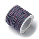 綿編み糸  スプールで  ラウンド  ダークスレートブルー  1.2mm  約21.87ヤード（20m）/ロール OCOR-B003-01A-14-2