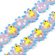 Chapelets de perles vernissées manuelles LAMP-N021-036F-1