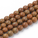 Chapelets de perles en jaspe avec images naturelles G-Q462-101-8mm-1