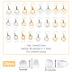 Chgcraft 24sets kits de fabrication de boucles d'oreilles bricolage comprenant 304 supports de boucles d'oreilles en acier inoxydable DIY-CA0005-74-2