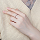 Shegrace 925 anello in argento sterling placcato rodio JR732A-03-4