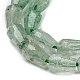 Perles vertes naturelles quartz fraise brins G-C080-B04-01-3