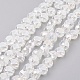 Chapelets de perles en verre électroplaqué EGLA-F125-FR-B01-1