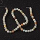 Brins de perles d'amazonite de fleurs naturelles G-D608-6mm-7