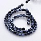 Faceted Bicone Electroplate Glass Beads Strands EGLA-P016-F05-2