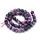 Dyed Natural Fire Crackle Agate Beads Strands X-G-Q462-125A-6mm-2