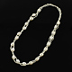 Жемчужные комплекты ювелирных изделий: ожерелья и браслеты SJEW-R043-02-2