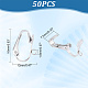 Unicraftale 50pcs 304 accessoires de boucles d'oreilles à clip en acier inoxydable STAS-UN0041-08-3