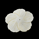 Fleur de prunier perles de coquillage d'eau douce naturelles SHEL-R009-62-2