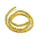 Handgefertigte Murano bösen Blick runde Perle Stränge LAMP-L055-4mm-19-3