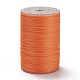 ラウンドワックスポリエステル糸ストリング  マイクロマクラメコード  革縫い用  ダークオレンジ  0.3~0.4mm  約174.98ヤード（160m）/ロール X-YC-D004-02A-056-1