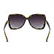 ヒョウ柄の女性の猫の目の夏のサングラス  黄色のプラスチック製のフレームとPC空間レンズ  真っ黒な  5.1x14cm SG-BB14525-1-10