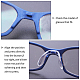 Gorgecraft 24pcs6スタイルプラスチック眼鏡ノーズパッド  U字型  メガネアクセサリー用  透明  17~21x22~28x7~9.5mm  4個/スタイル KY-GF0001-19-4