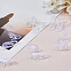 Superfindings 透明プラスチックのミニ ハイヒール 50 組  おとぎ話の水晶の靴  ドールハウスアクセサリー用  小道具の装飾のふりをする  透明  22x10.5x19mm DJEW-FH0001-15-3