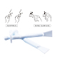 Bâtonnets applicateurs de cire à masquer la spatule en plastique pour abs MRMJ-Q013-121-5