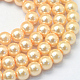 Chapelets de perles rondes en verre peint HY-Q003-10mm-61-1