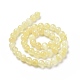 Brins de perles de sélénite jaune naturel G-N328-025B-03-3