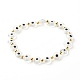 Bracelet extensible fait main de perles au chalumeau mauvais œil BJEW-JB06864-01-1