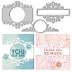 GLOBLELAND 3Pcs Round Lace Mirror Frame Cutting Dies Metal Mirror Floral Lace Frame Die Cuts Embossing Stencils Template for Paper Card Making Decoration DIY Scrapbooking Album Craft Decor DIY-WH0309-816-1