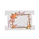 長方形の紙のヘアゴムのディスプレイカード  ヘアゴム用の花のジュエリー ディスプレイ カード  オレンジ  8.05x12x0.05cm CDIS-C004-07A-1