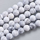 Chapelets de perles en howlite naturelle TURQ-G091-6mm-1