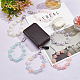 Wadorn 6 pièces 6 couleurs couleur bonbon fleur bracelet perlé résine pendentif décorations HJEW-WR0001-05-5