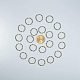 Unicraftale 50pcs anillos de unión de aleación de 22 mm marcos circulares de estilo tibetano que unen conectores de bronce antiguo o patrón enlaces para collares de diy cuelgan pendientes PALLOY-UN0001-02AB-FF-5