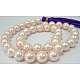 Shell Pearl Beads Strands X-SP8MM505-2