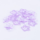 Perles de fleurs en acrylique transparentes d'orchidées moyennes X-TACR-514-5-2