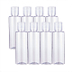 Benecreat10パック120ml透明プラスチックエアフライトトラベルボトルセットトイレタリーシャンプー化粧品用プレスキャップ付き MRMJ-BC0001-40-1