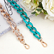 CHGCRAFT 2 Pcs 2 Colors Acrylic Curb Chain Bag Tape FIND-CA0001-73-4