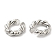 Rack Plating Brass Twist Rope Cuff Earrings for Women EJEW-D059-09P-2