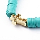 Handgefertigte Heishi Perlen Stretch Armbänder aus Fimo BJEW-JB05090-04-3