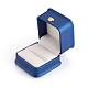 Подарочные коробки кольца из искусственной кожи LBOX-L005-A04-3