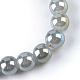 Chapelets de perles en verre électroplaqué EGLA-Q062-8mm-E12-4