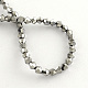 Chapelets de perles en verre électroplaqué EGLA-R094-3mm-08-2