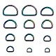 12 pz 6 stili di anelli di ferro a d FIND-SZ0001-14MC-1