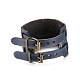 Rétro large bande bracelets cordon en cuir unisexe BJEW-BB16045-C-6