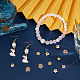 Beebeecraft 1 boîte 100 pièces 5 styles de capuchons de perles de fleurs en laiton plaqué or 14 carats et alliage capuchons de perles d'espacement capuchon d'extrémité de perle de fleur pour la fabrication de bijoux de bracelet collier FIND-BBC0004-43-4