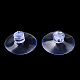 透明なポリ塩化ビニールの吸盤  ライトスカイブルー  22x9mm  穴：3mm PVC-R006-2.2cm-2